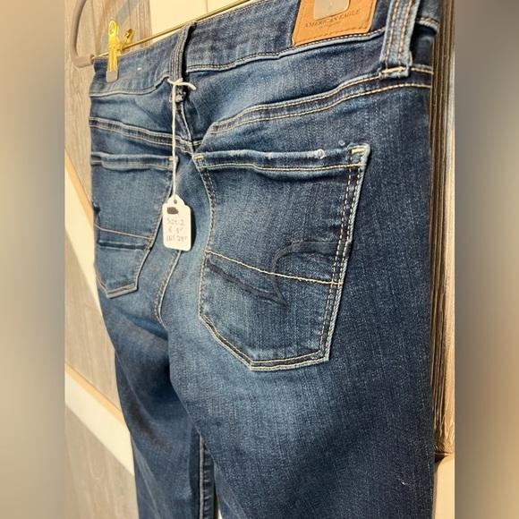 B7.12 AEO Next Level Low-Rise Super Stretch Jeggings 2 ⢠Rise 8 ā¢inseam 29 - Picture 5 of 7